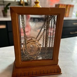 Harry Potter Hermione 24k gold plated time turner necklace costume Halloween